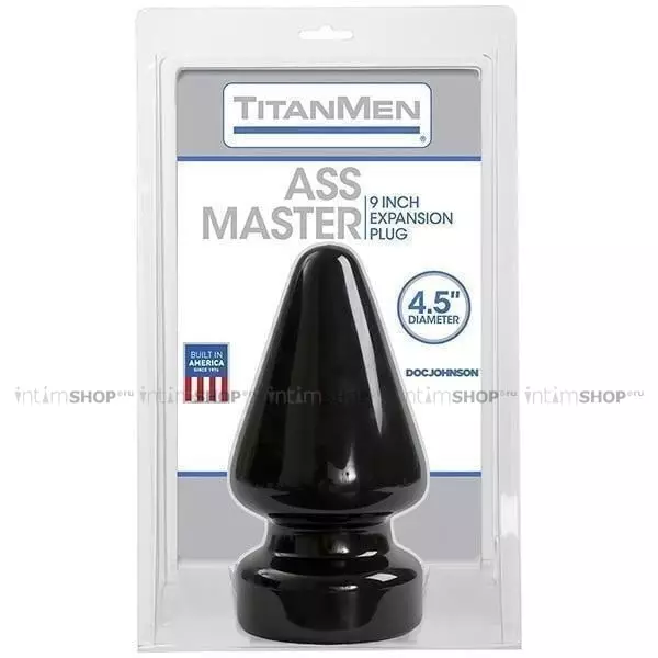 Анальная пробка Doc Johnson TitanMen® Tools  Butt Plug 4.5